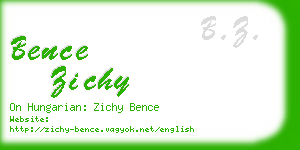 bence zichy business card
